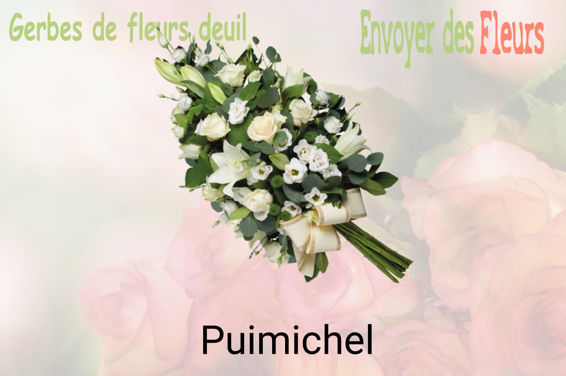Gerbe de fleurs de deuil livrée à Puimichel